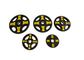 Berufsturnhallen-Stahlgewicht überzieht Logo-verfügbare schwarze Farbe für Turnhallen-Clubs