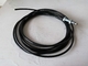 Überzogenes Plastikdrahtseil, schwarzes Hauptturnhallen-Kabel mit 6.5mm Außendurchmesser