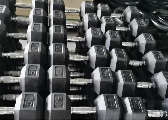 Haupteingehüllter Gummisatz 10LB des Hexen-Dummkopf-2 gleiten nicht ergonomische Handgewichte für Muskel